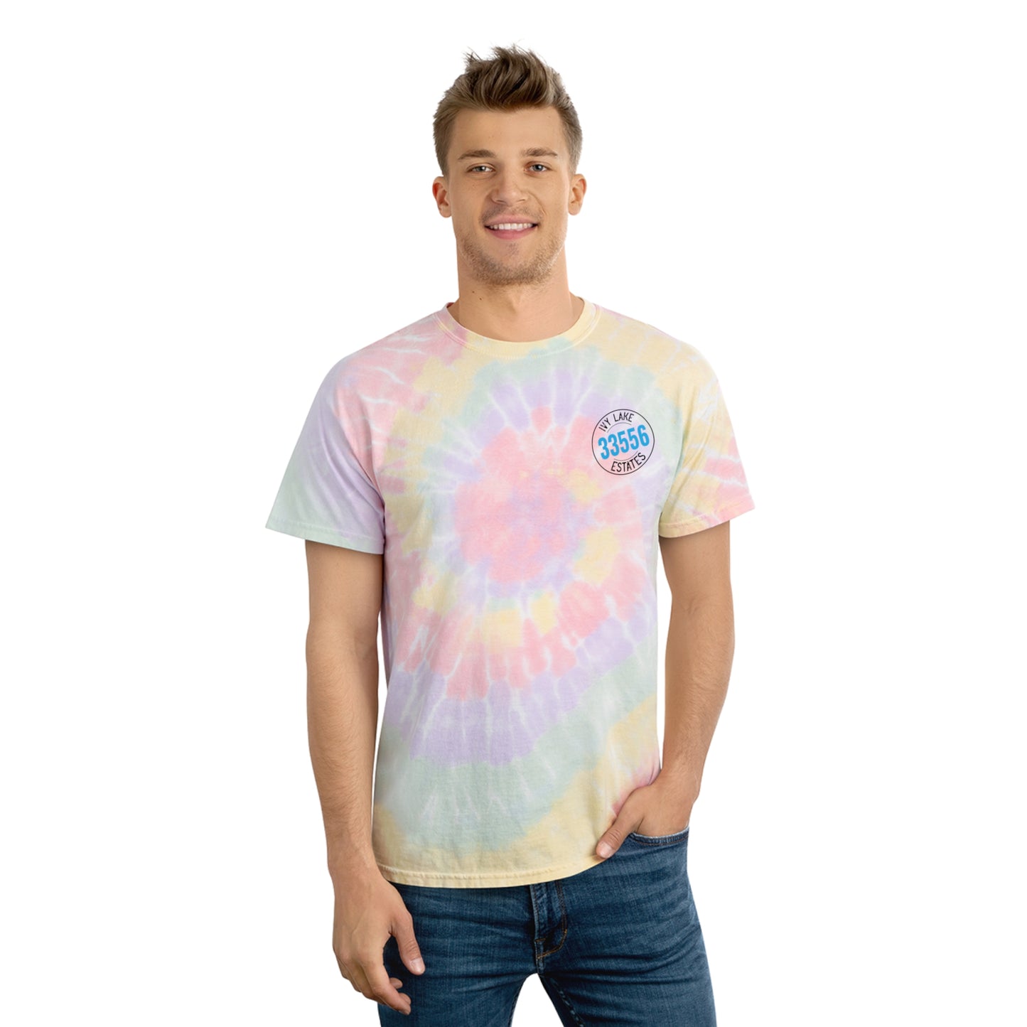 ILE 33556 Ivy Lake Estates Resident Tie-Dye Tee, Spiral