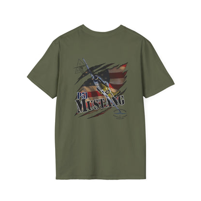 APWO P-51 Mustang Member T-Shirt Unisex Softstyle T-Shirt