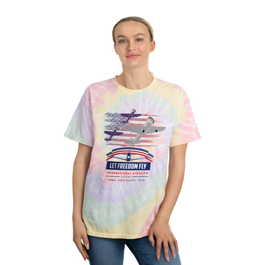 Let Freedom Fly International Airshow Official Tie-Dye Tee, Spiral