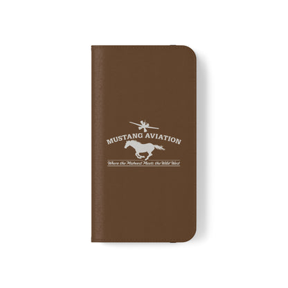 Mustang Aviation Phone Cover Flip Cases