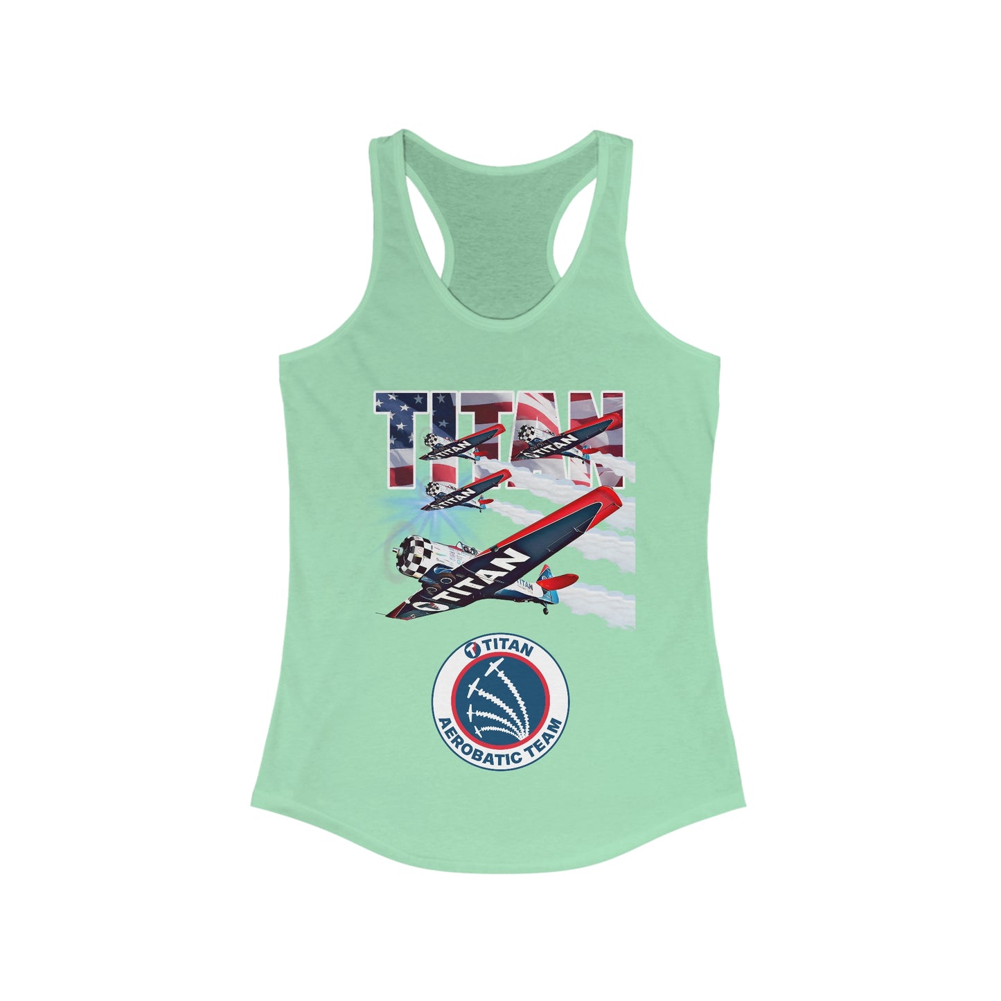 TITAN Aerobatic Team Design 2 Women's Ideal Racerback Tank