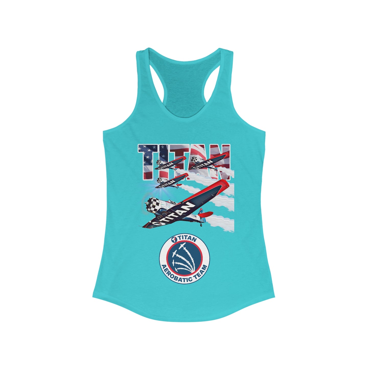 TITAN Aerobatic Team Design 2 Women's Ideal Racerback Tank