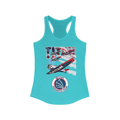 TITAN Aerobatic Team Design 2 Women's Ideal Racerback Tank