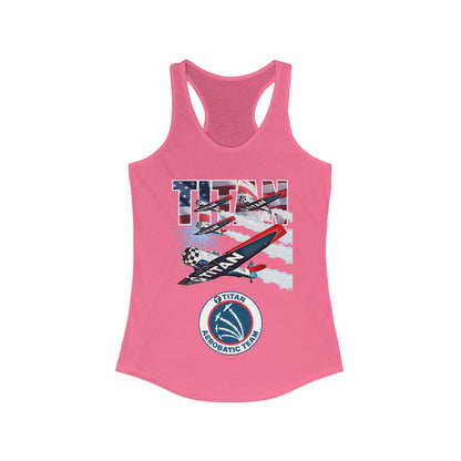 TITAN Aerobatic Team Design 2 Women's Ideal Racerback Tank