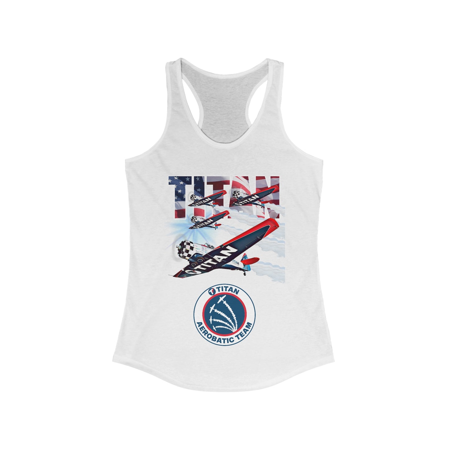 TITAN Aerobatic Team Design 2 Women's Ideal Racerback Tank