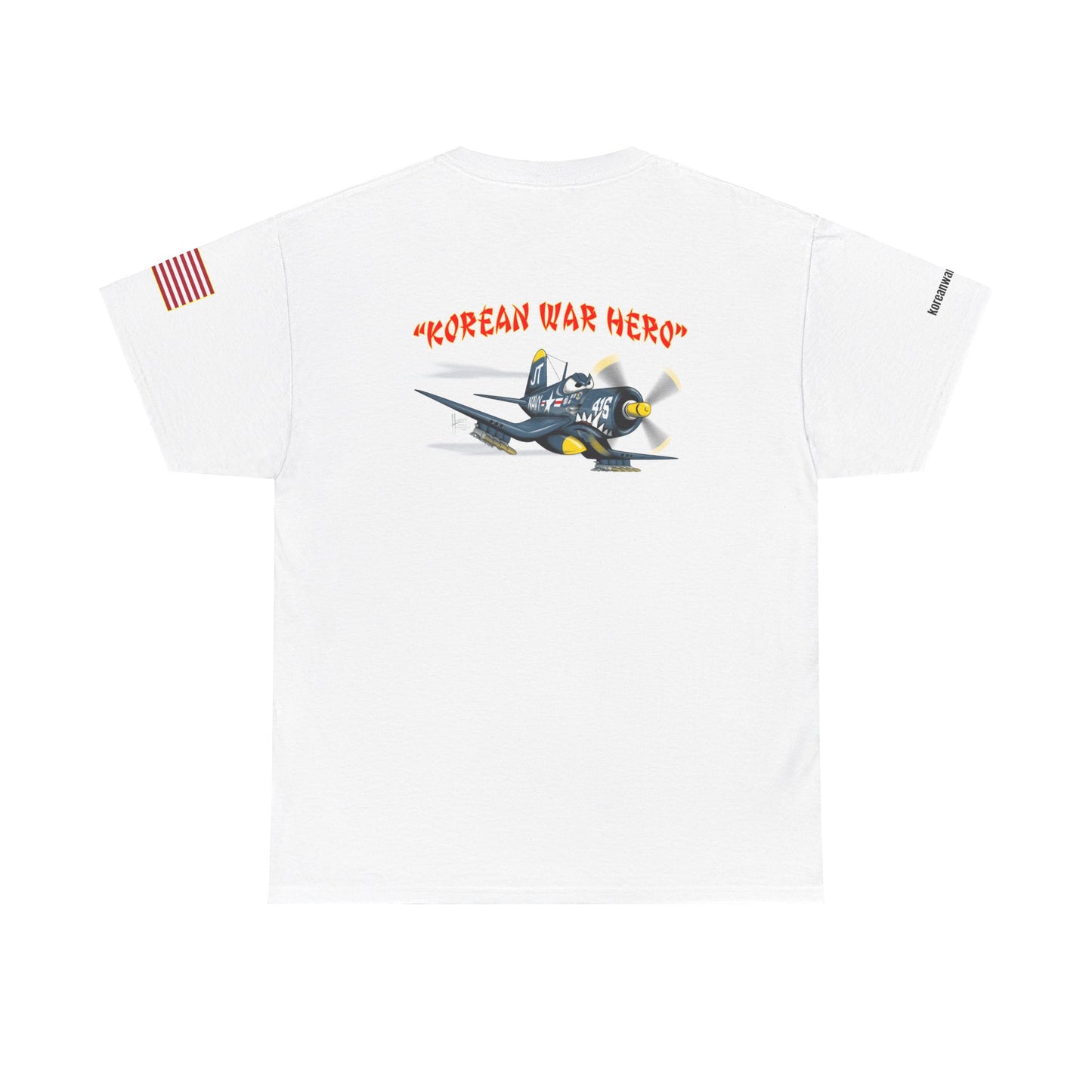 Korean War Hero F4U Corsair Unisex Heavy Cotton Tee