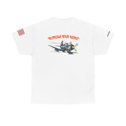 Korean War Hero F4U Corsair Unisex Heavy Cotton Tee