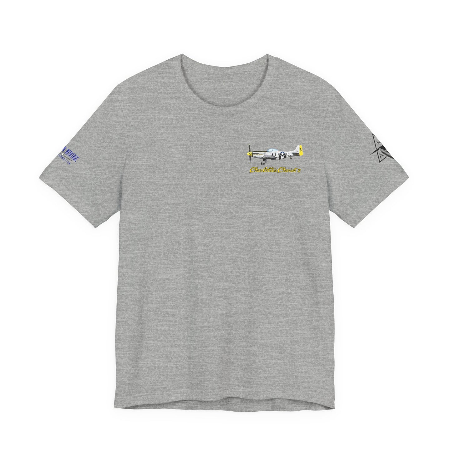 Southern Heritage Aviation Foundation P51 Mustang Charlotte's Chariot II Unisex Softstyle T-Shirt