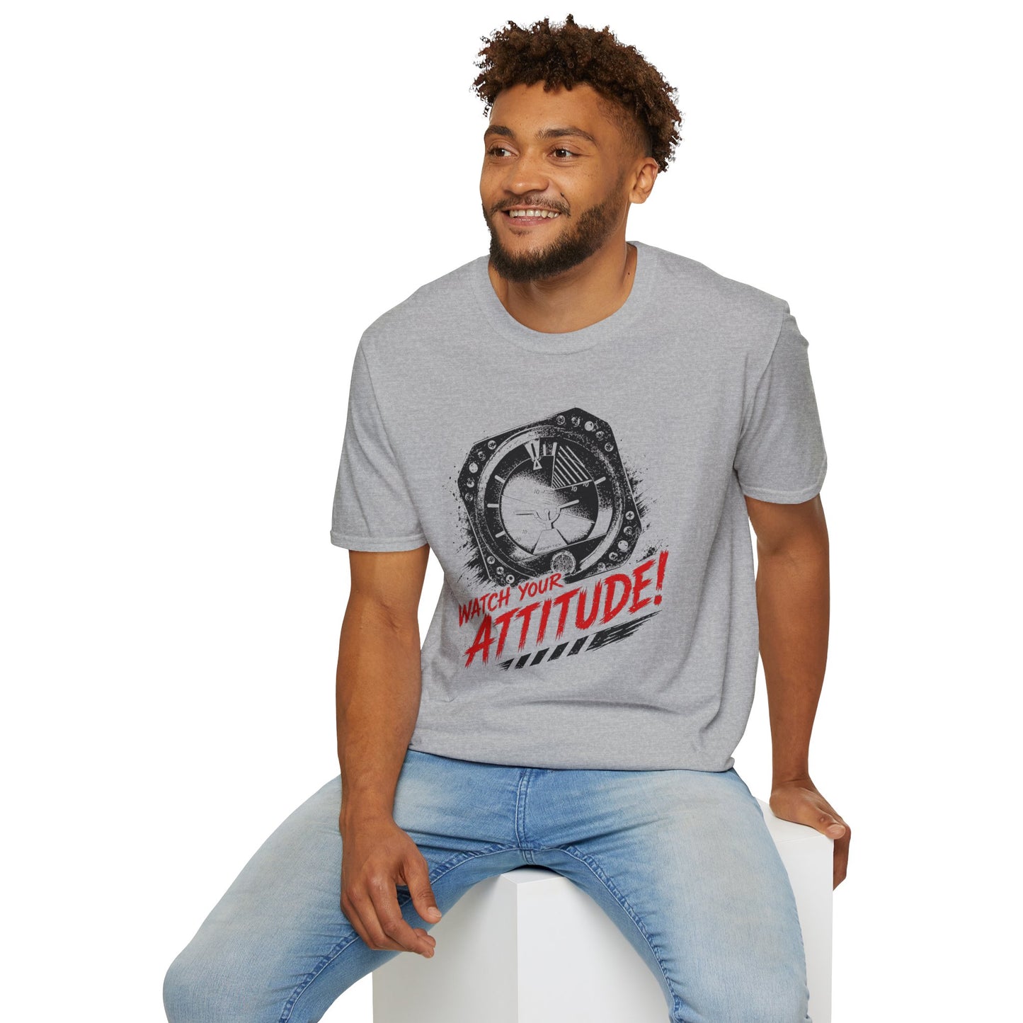 T-Shirt — Watch Your Attitude! Retro Radar Graphic Tee