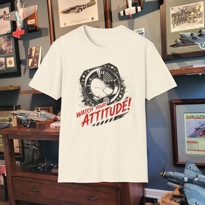 T-Shirt — Watch Your Attitude! Retro Radar Graphic Tee
