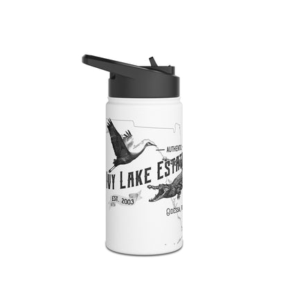 ILE 33556 Ivy Lake Estates Resident Stainless Steel Water Bottle, Standard Lid