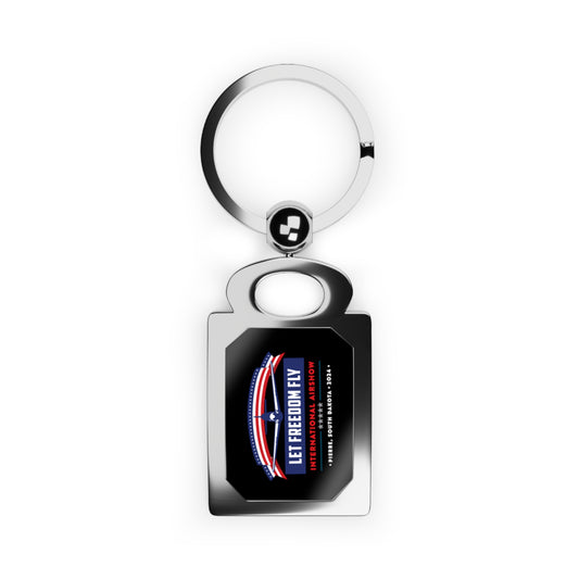 Let Freedom Fly Rectangle Photo Keyring