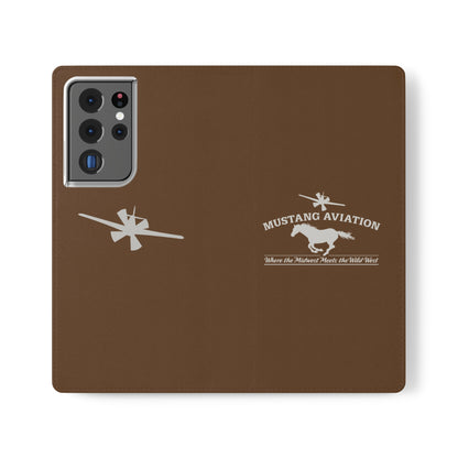 Mustang Aviation Phone Cover Flip Cases