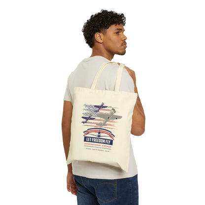 Let Freedom Fly International Airshow Cotton Canvas Tote Bag