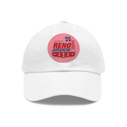 Reno Airshow Ball Cap / Hat with Leather Patch (Round)