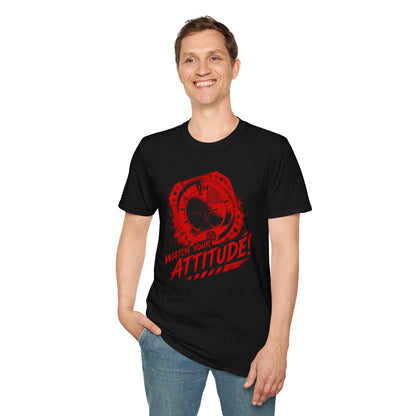 T-Shirt — Watch Your Attitude! Retro Radar Graphic Tee