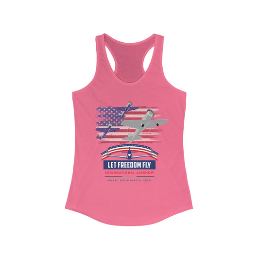 Let Freedom Fly International Airshow Women's Ideal Racerback Tank