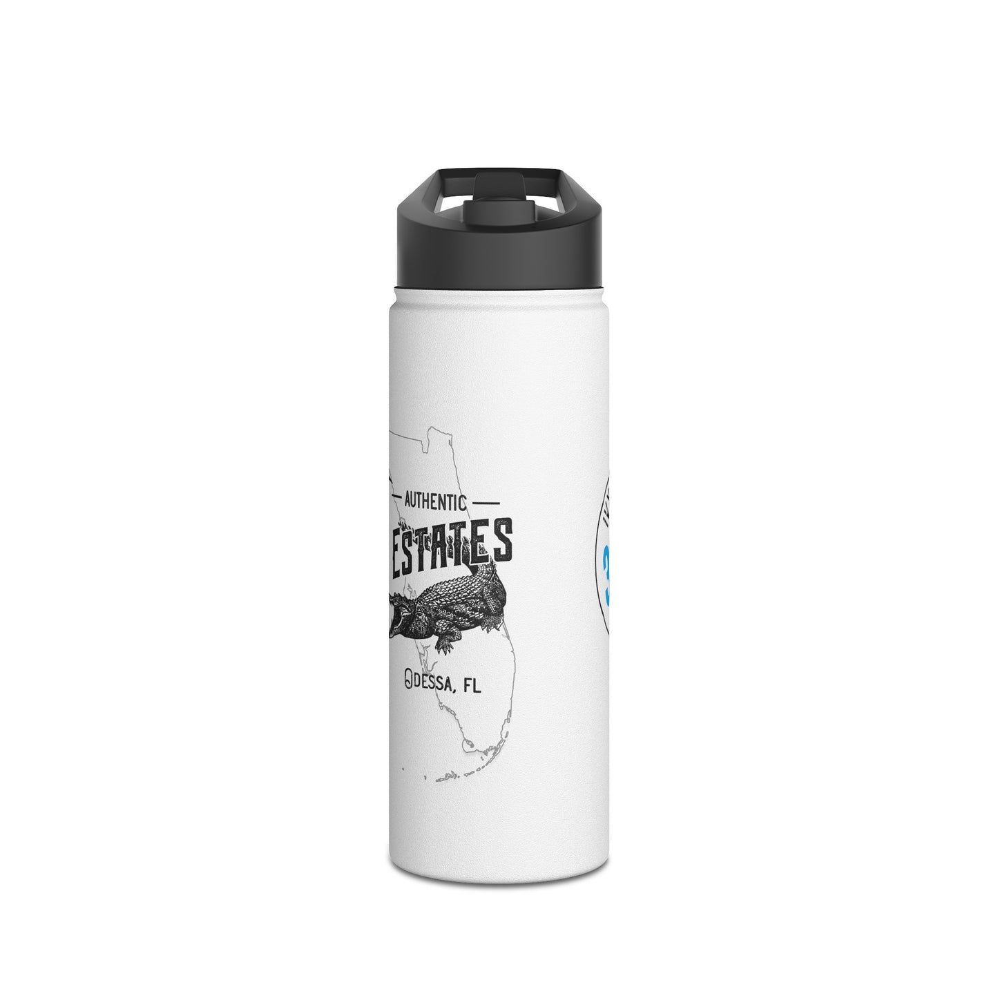 ILE 33556 Ivy Lake Estates Resident Stainless Steel Water Bottle, Standard Lid