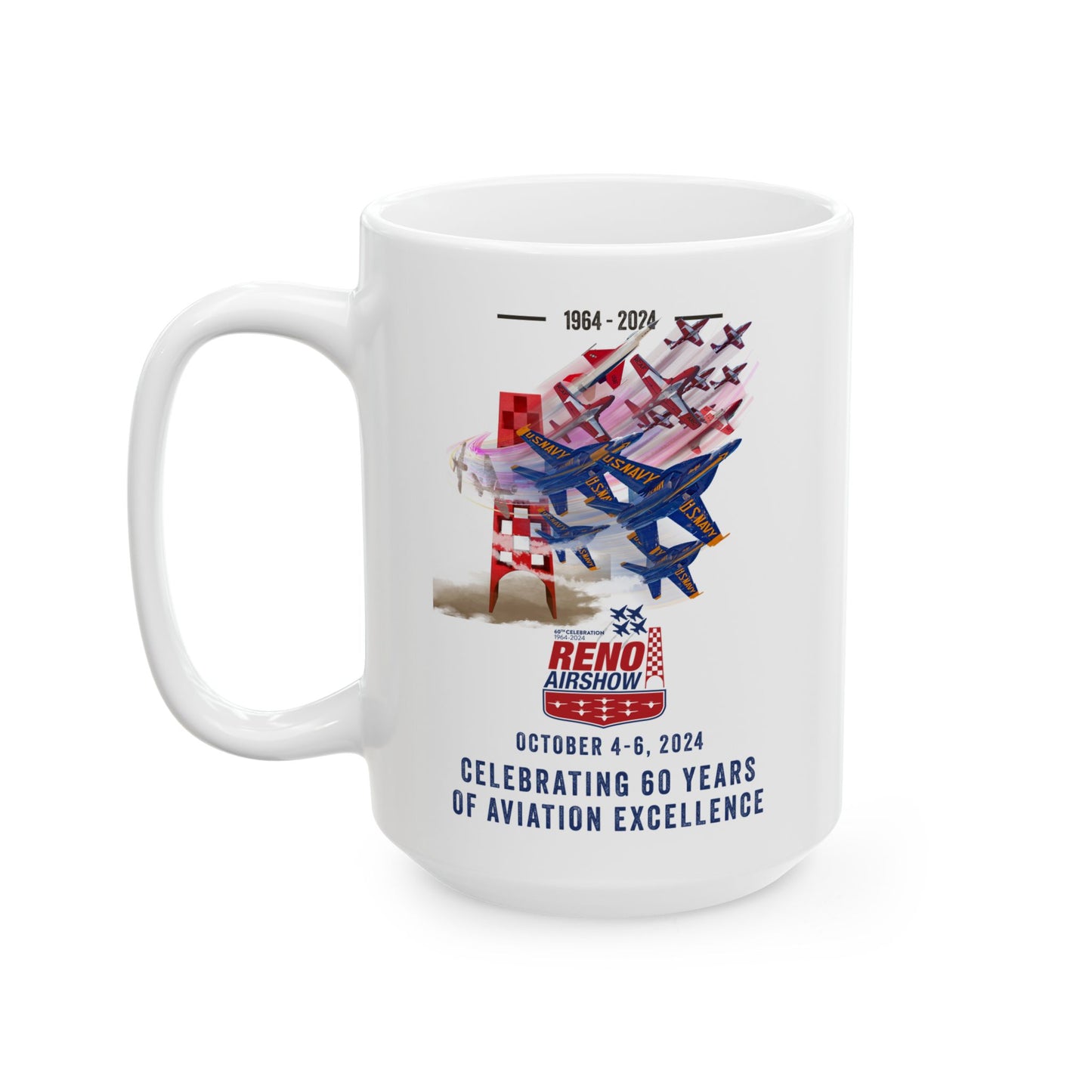 Reno Airshow OFFICIAL Ceramic Mug, (15oz)