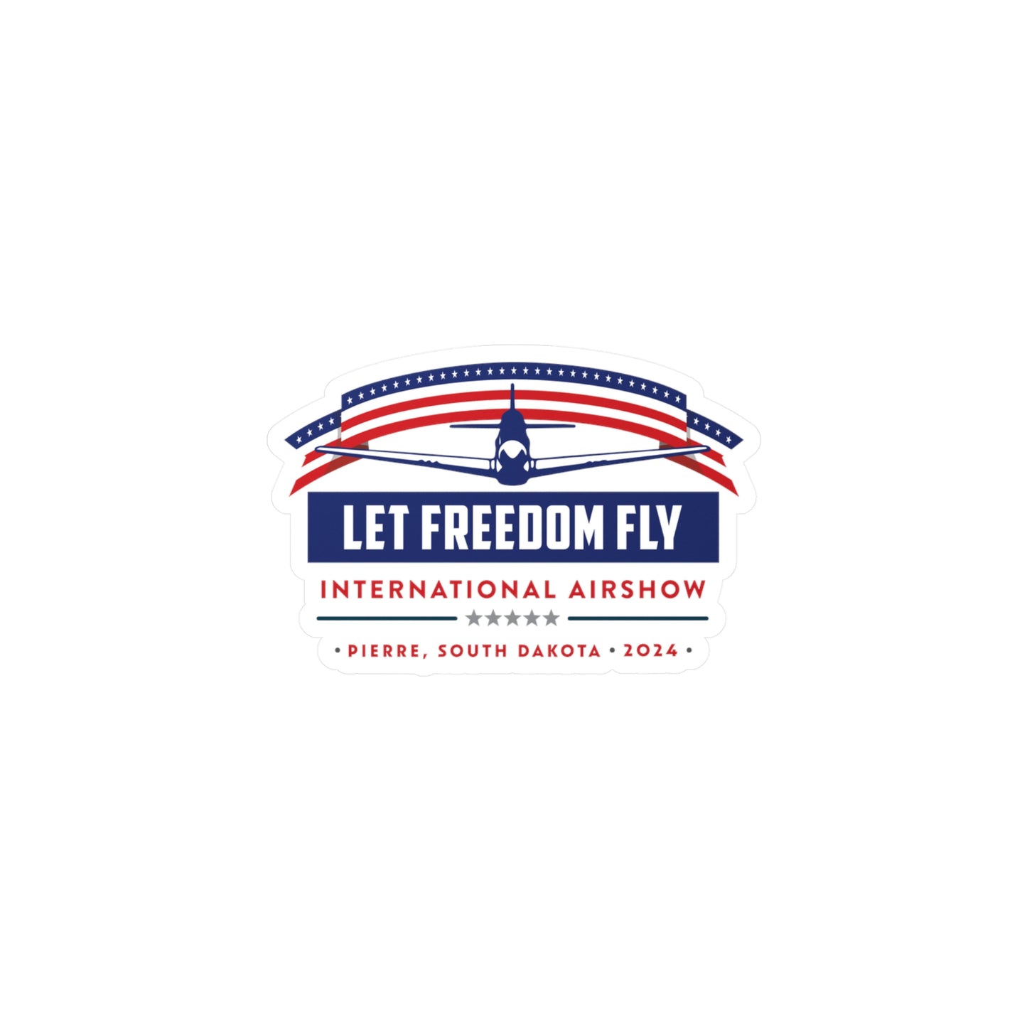 Let Freedom Fly International Airshow Logo Kiss-Cut Vinyl Decals