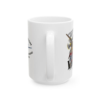 APWO P38 Lightning Logo Ceramic Mug, (15oz)