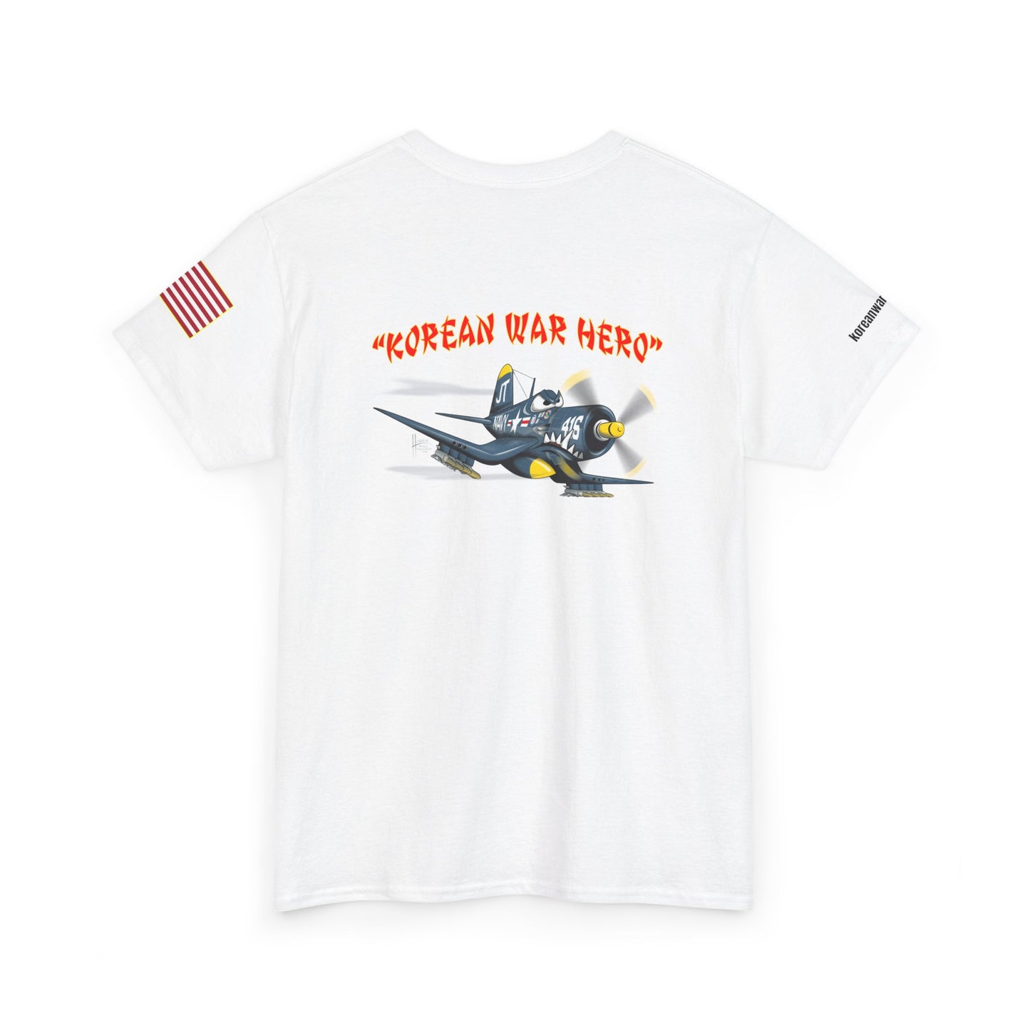 Korean War Hero F4U Corsair Unisex Heavy Cotton Tee