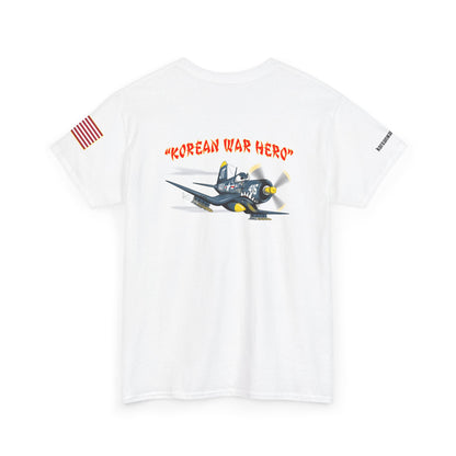 Korean War Hero F4U Corsair Unisex Heavy Cotton Tee