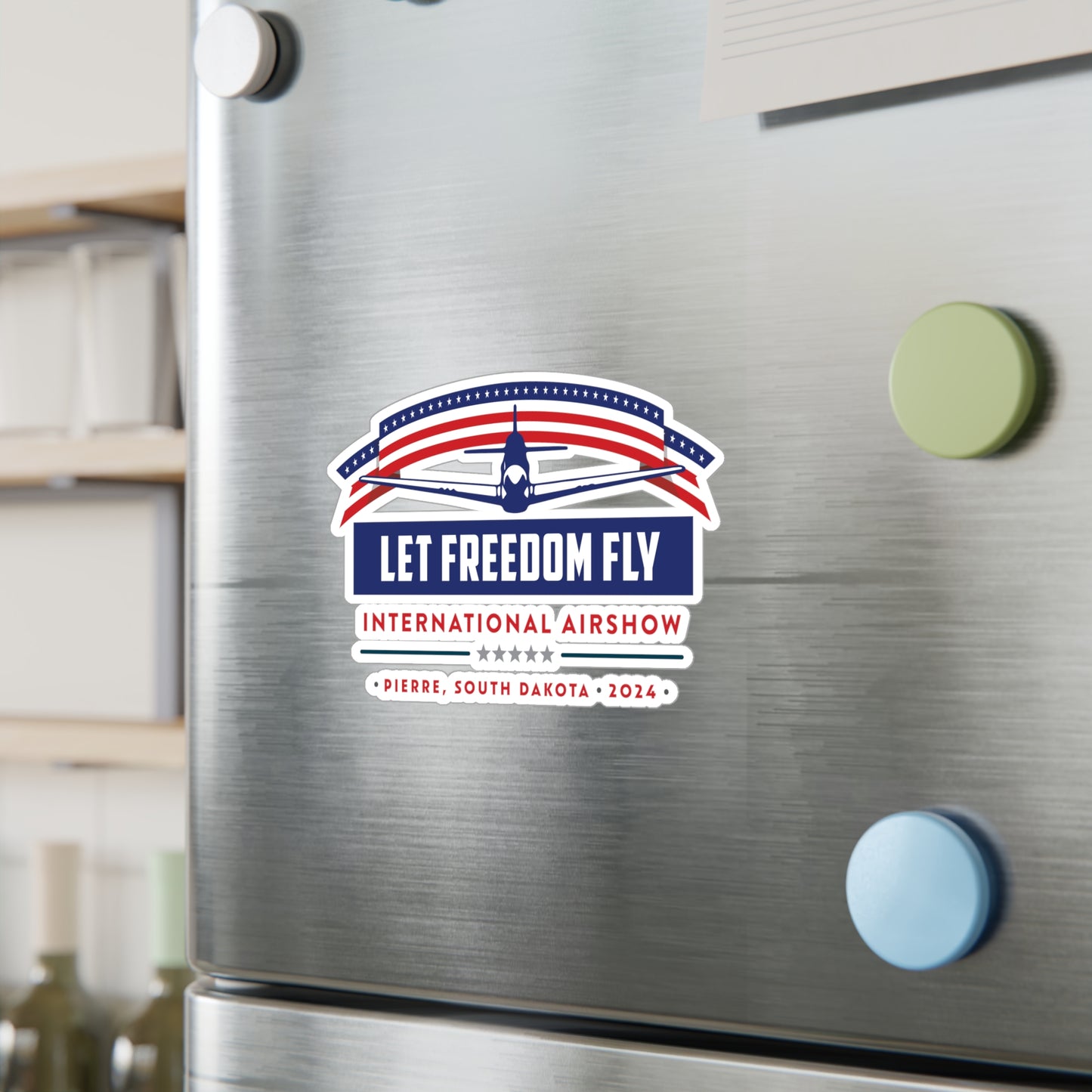 Let Freedom Fly International Airshow Logo Kiss-Cut Vinyl Decals