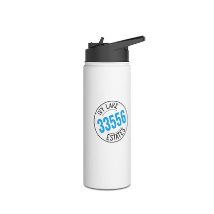 ILE 33556 Ivy Lake Estates Resident Stainless Steel Water Bottle, Standard Lid