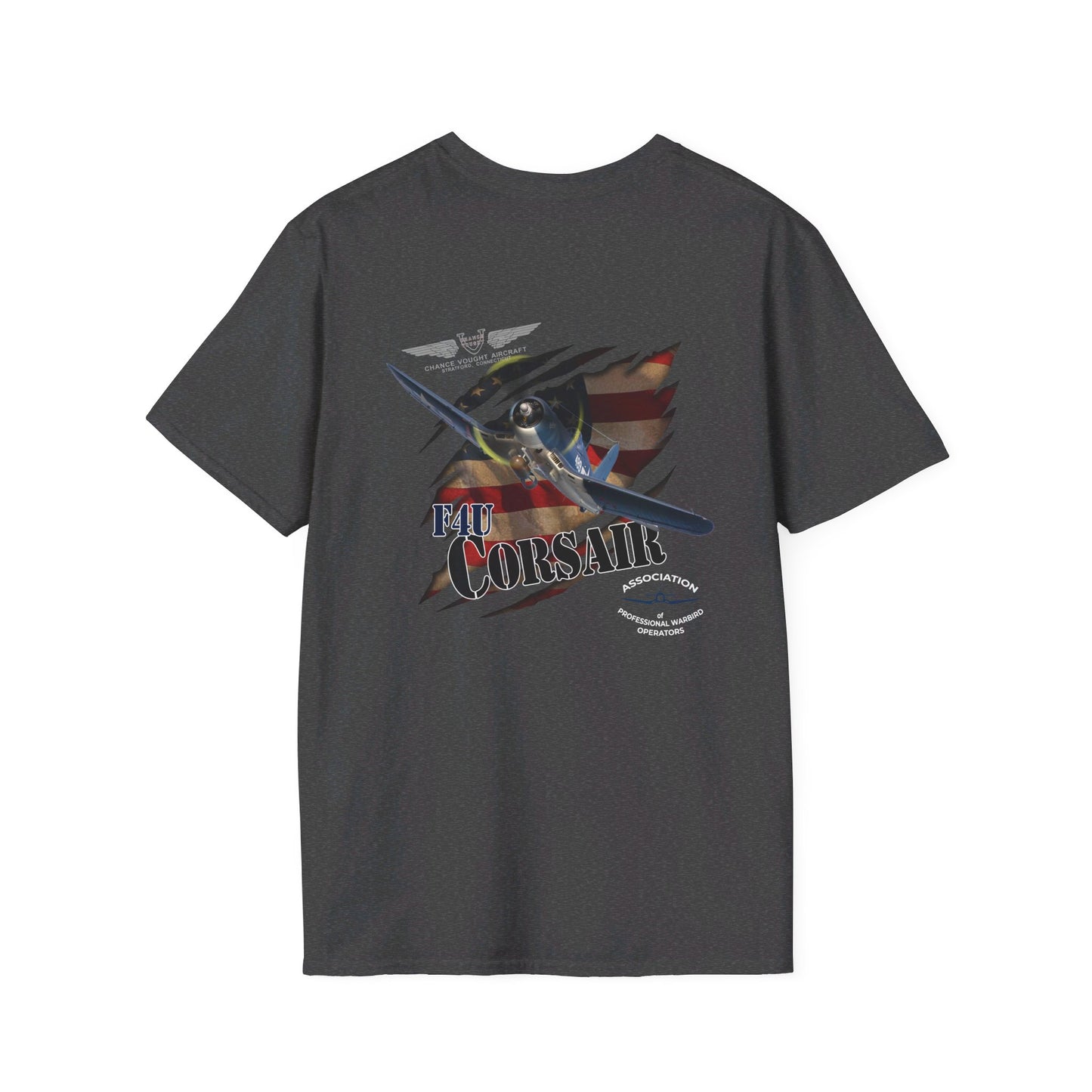 APWO F4U Corsair Member T-Shirt Unisex Softstyle T-Shirt