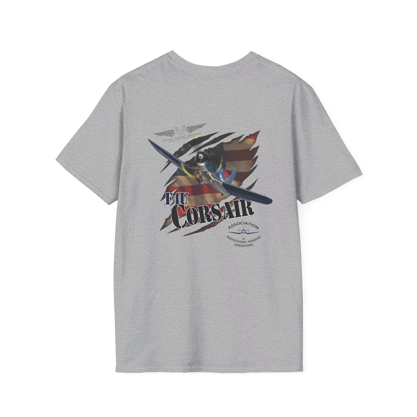 APWO F4U Corsair Member T-Shirt Unisex Softstyle T-Shirt