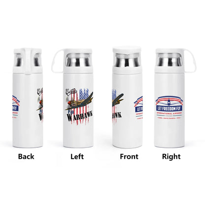 Let Freedom Fly P-40 Warhawk Vacuum Bottle with Cup