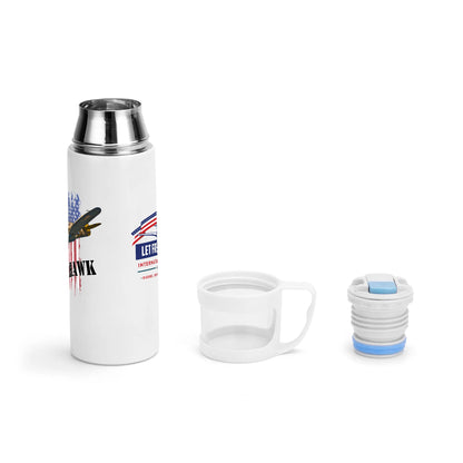 Let Freedom Fly P-40 Warhawk Vacuum Bottle with Cup