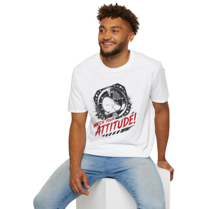 T-Shirt — Watch Your Attitude! Retro Radar Graphic Tee
