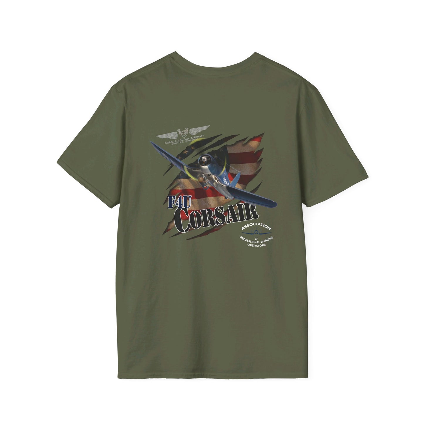 APWO F4U Corsair Member T-Shirt Unisex Softstyle T-Shirt