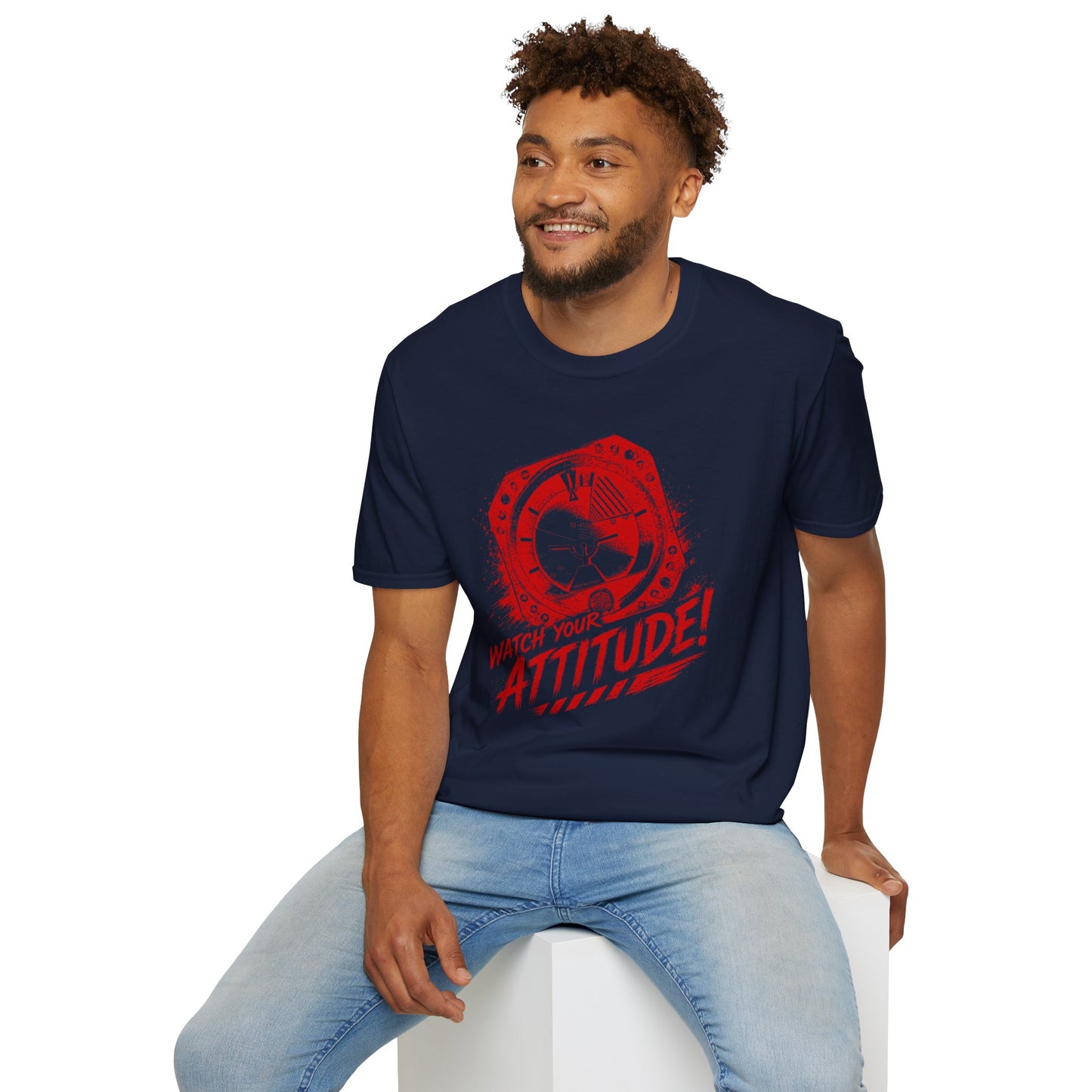 T-Shirt — Watch Your Attitude! Retro Radar Graphic Tee