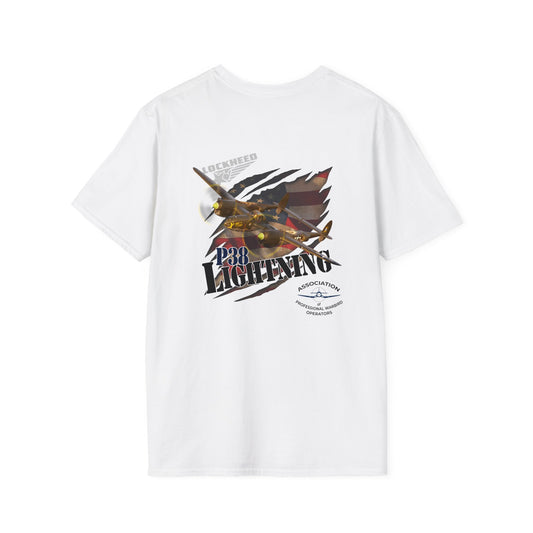 APWO P-38 Lightning Member T-Shirt Unisex Softstyle T-Shirt