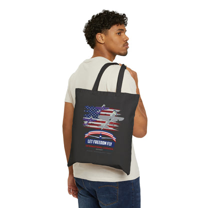 Let Freedom Fly International Airshow Cotton Canvas Tote Bag