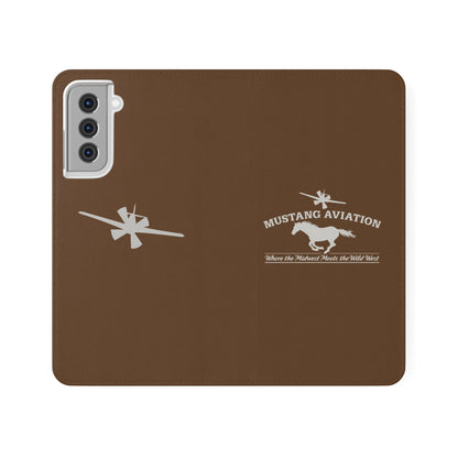 Mustang Aviation Phone Cover Flip Cases