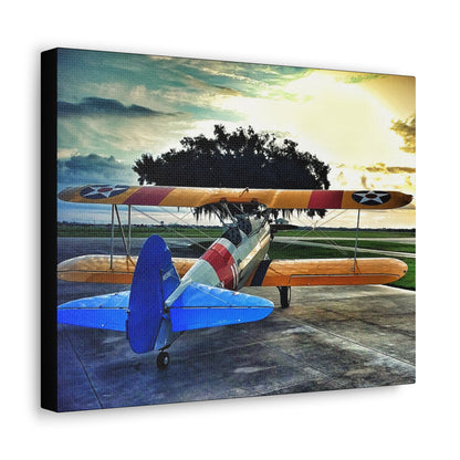 Stearman at Dawn Canvas Gallery Wrap