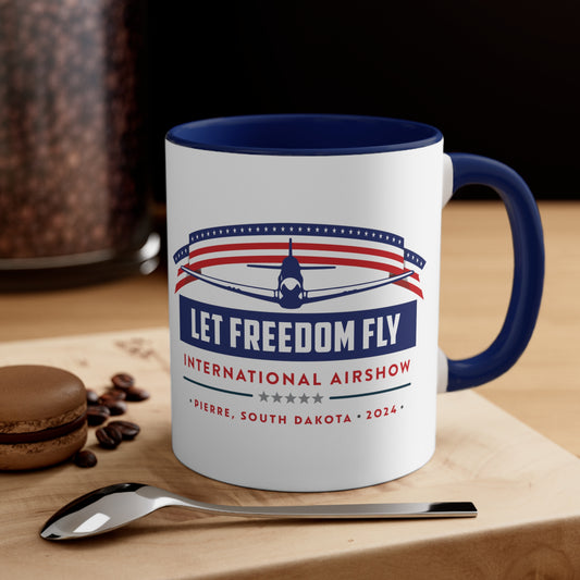 Let Freedom Fly International Airshow Accent Coffee Mug, 11oz