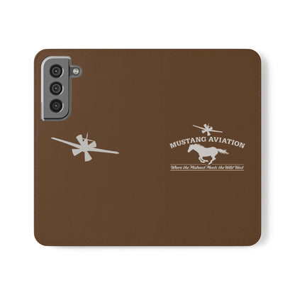 Mustang Aviation Phone Cover Flip Cases