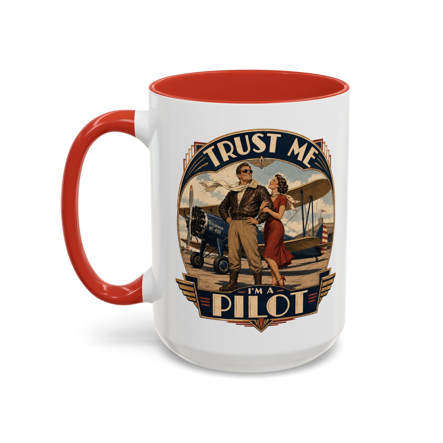 "Trust Me, I'm A Pilot" Coffee Mug — Aviation Humor  11/15oz