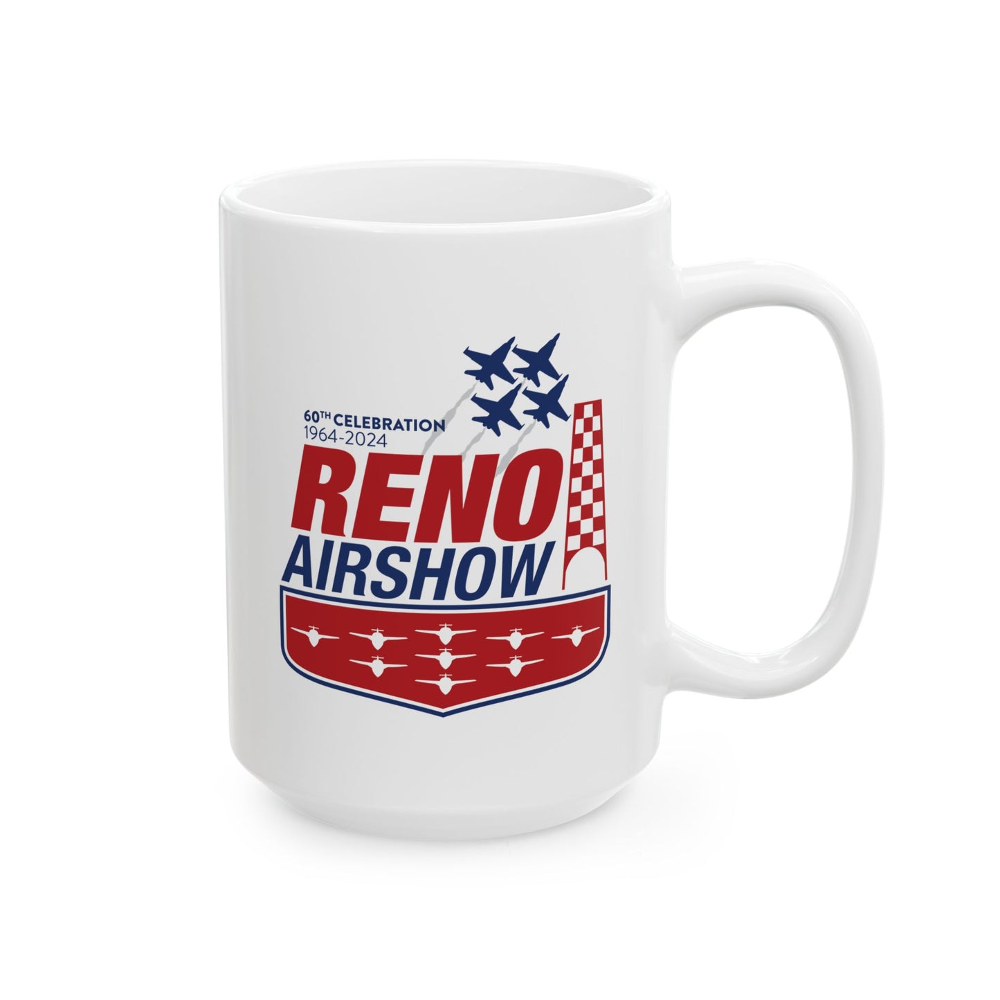 Reno Airshow OFFICIAL Ceramic Mug, (15oz)