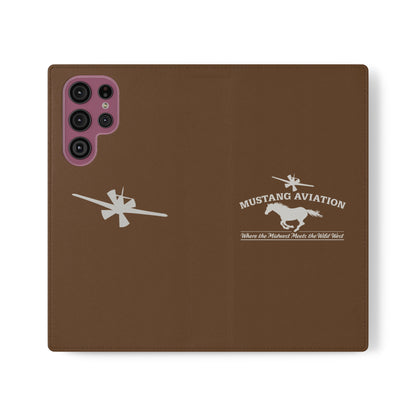 Mustang Aviation Phone Cover Flip Cases