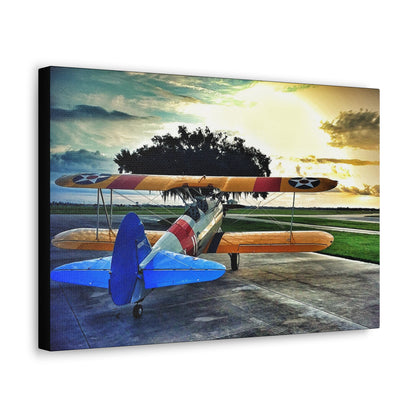 Stearman at Dawn Canvas Gallery Wrap