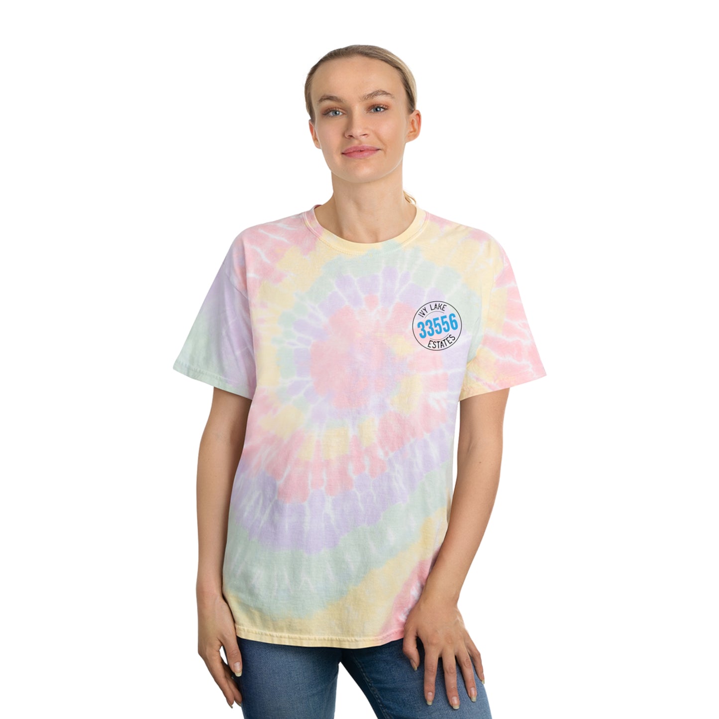 ILE 33556 Ivy Lake Estates Resident Tie-Dye Tee, Spiral