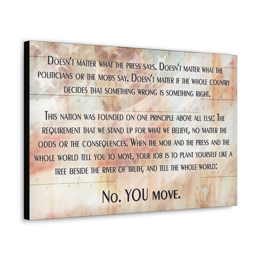 YOU MOVE  Canvas Gallery Wrap