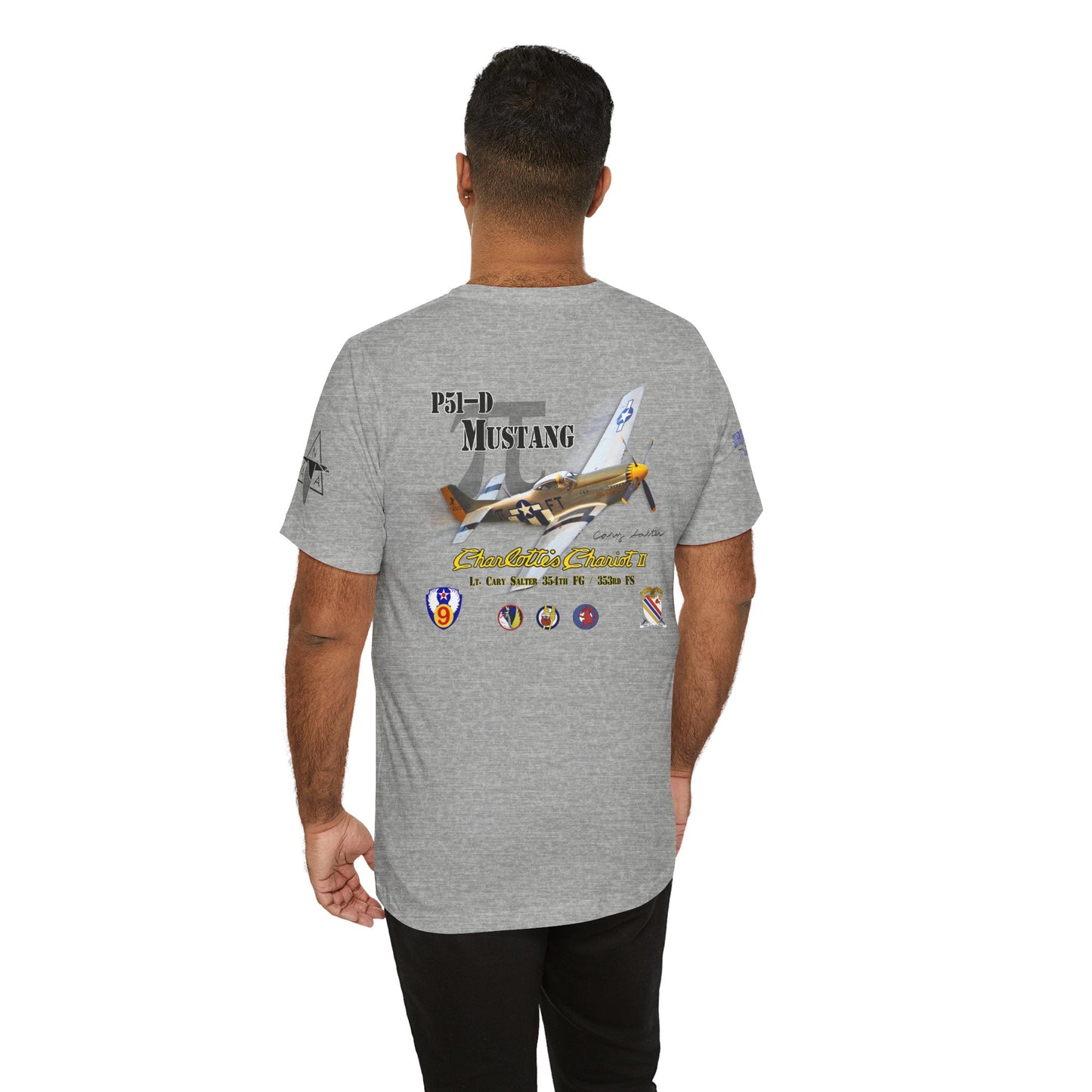 Southern Heritage Aviation Foundation P51 Mustang Charlotte's Chariot II Unisex Softstyle T-Shirt