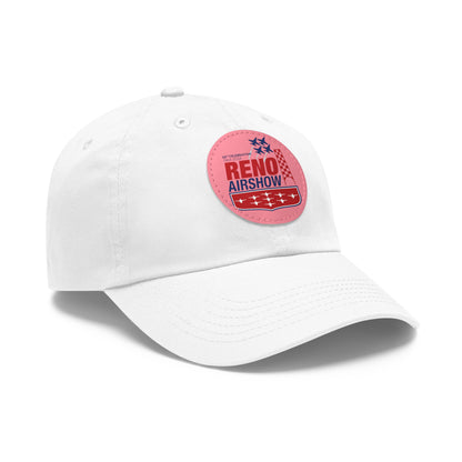 Reno Airshow Ball Cap / Hat with Leather Patch (Round)